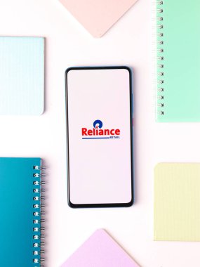 Assam, Hindistan - 23 Mayıs 2020: Reliance digital online alışveriş uygulaması.