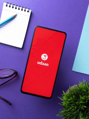 Assam, Hindistan - 23 Mayıs 2020: B2B ticareti için Udaan ağı.