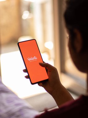 Assam, Hindistan - 09 Haziran 2020: JEE, NEET sınavı için Vedantu uygulaması.