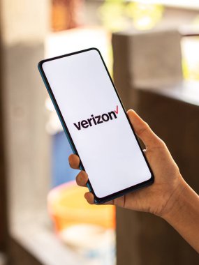 Assam, Hindistan - 17 Temmuz 2020: Verizon en büyük telekomünikasyon şirketi.