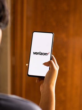 Assam, Hindistan - 17 Temmuz 2020: Verizon en büyük telekomünikasyon şirketi.