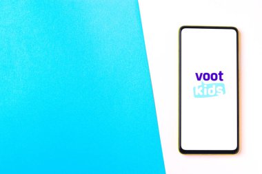 Assam, Hindistan - 29 Ekim 2020: Telefon ekranındaki çocuk logosu.