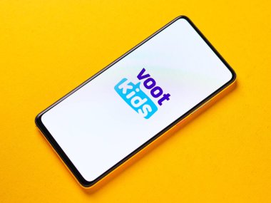 Assam, Hindistan - 29 Ekim 2020: Telefon ekranındaki çocuk logosu.