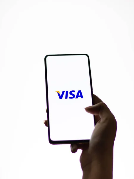 Assam India Septiembre 2020 Logotipo Visa Imagen Stock Pantalla Del —  Fotos de Stock