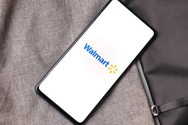 Assam Indien Januar 2020 Walmart Logo Auf Dem Handybildschirm — Stockfoto