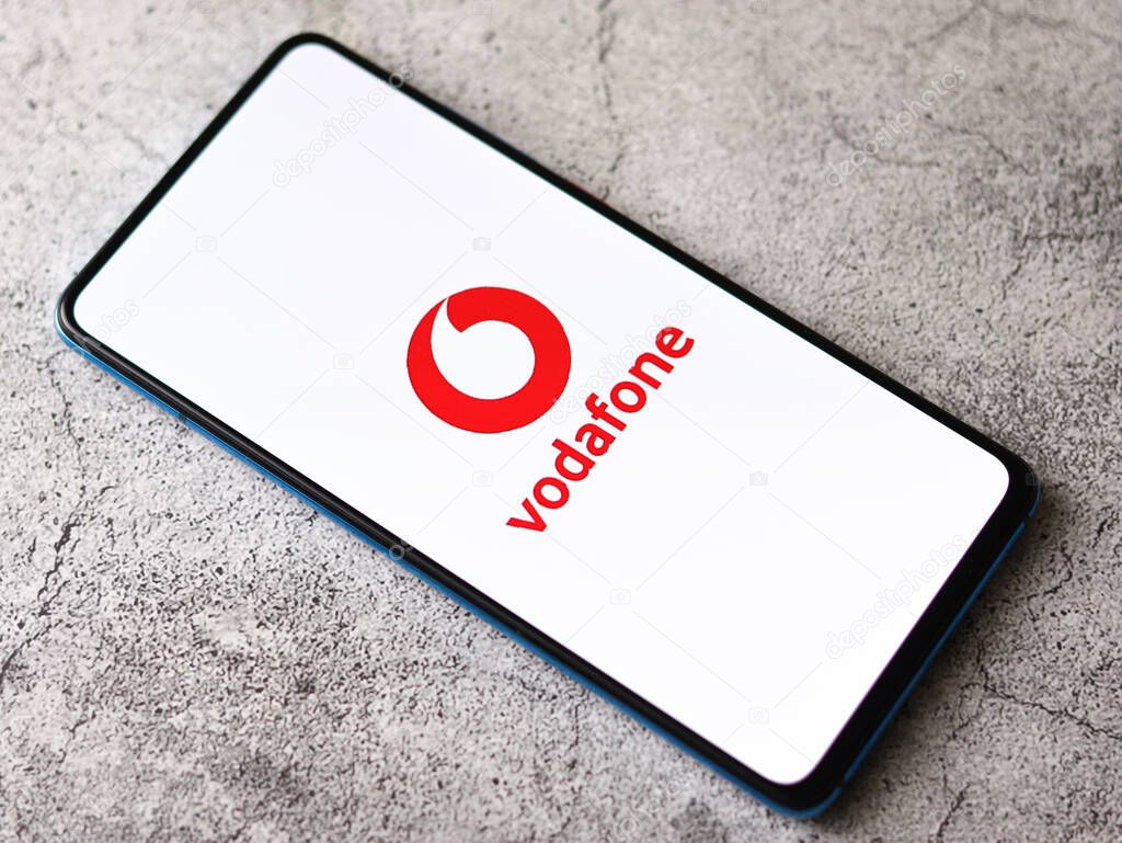 Assam, india - July 17, 2020 : Vodafone a largest telecommunication company.