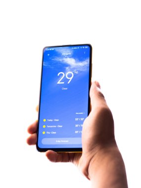 Assam, Hindistan - 29 Ekim 2020: Telefon ekranındaki logo.