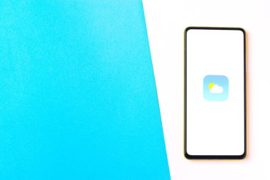 Assam, Hindistan - 29 Ekim 2020: Telefon ekranındaki logo.