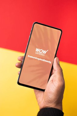 Assam, Hindistan - 29 Kasım 2020: Telefon ekranındaki logo.