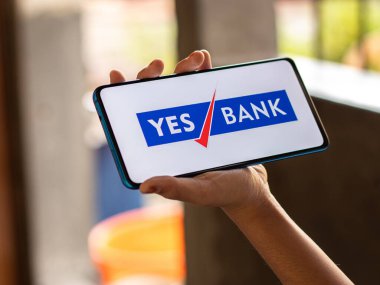 Assam, Hindistan - 18 Temmuz 2020: Evet Hindistan 'ın en tartışmalı bankası.
