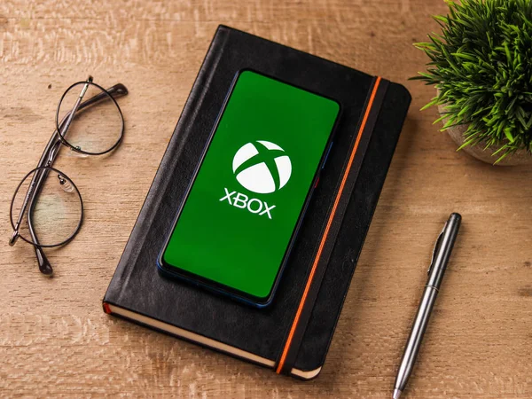 Assam India Dicembre 2020 Logo Xbox Sullo Schermo Del Telefono — Foto Stock