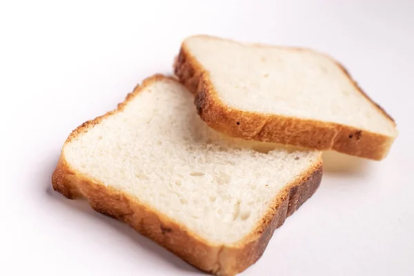 Хлеб Изолированные Изображения Запаса Белым Фоном — стоковое фото