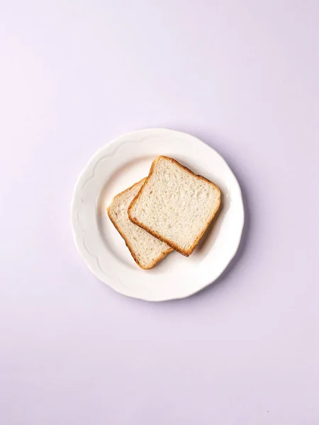 Tahta Zemin Ile Dilimlenmiş Ekmek Deposu Resmi — Stok fotoğraf