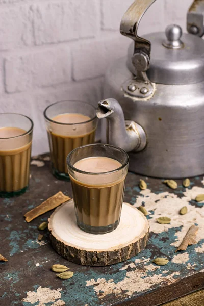 Indian Vintage Aluminium Tea Kettle Imagens Stock — Fotografia de Stock