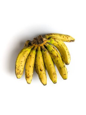 Siyah benekli muz stok görüntüsü izole.