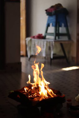 Hintli Hawan ve Pooja itfaiyesi görüntüleri.