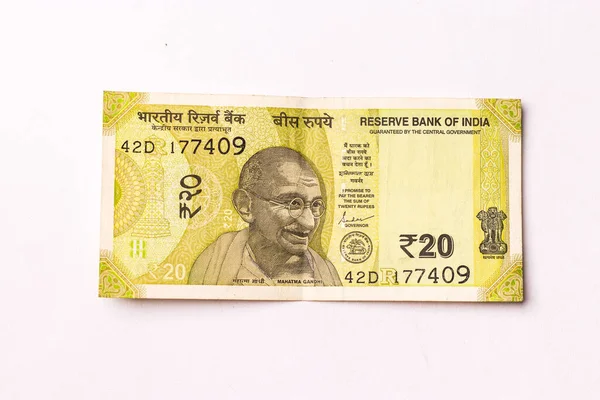 Assam India Березня 2021 Індійський Новий Rupees Note Stock Image — стокове фото