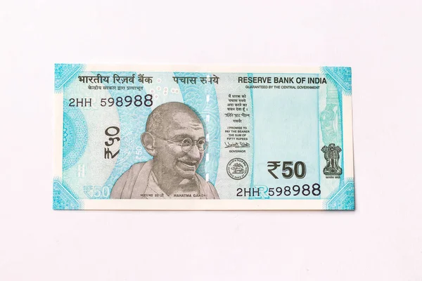 Assam India Березня 2021 Indian Rupees Note Stock Image — стокове фото