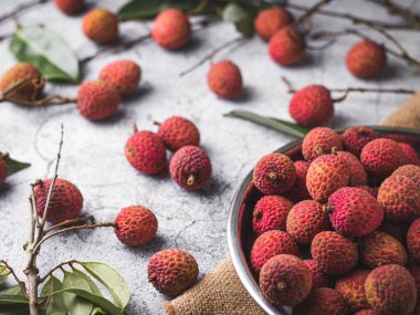 taze litchi izole edilmiş stok görüntüleri.