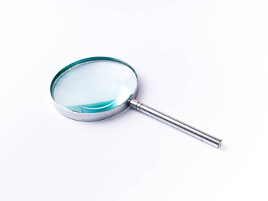 Büyüteç izole edilmiş stok görüntüsü.