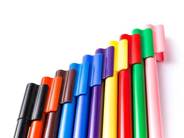 Colourful Sketch Pen Set Isolated Stock Image — Stock Photo, Image