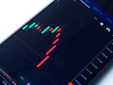 Borsa transferi ve güvenlik değişimine yatırım grafiği.