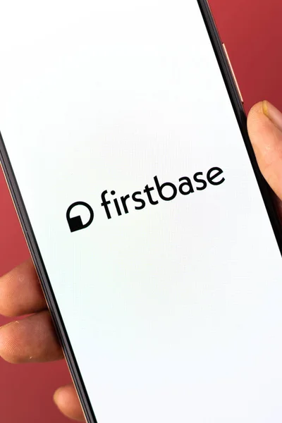 West Bangal India January 2022 Firstbase Logo Phone Screen Stock — Stock Photo, Image