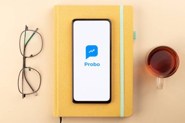 West Bangal, India - December 15, 2021 : Probo logo on phone screen stock image.