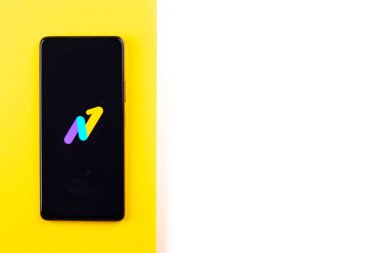 West Bangal, India - January 7, 2022 : Unfinance logo on phone screen stock image.