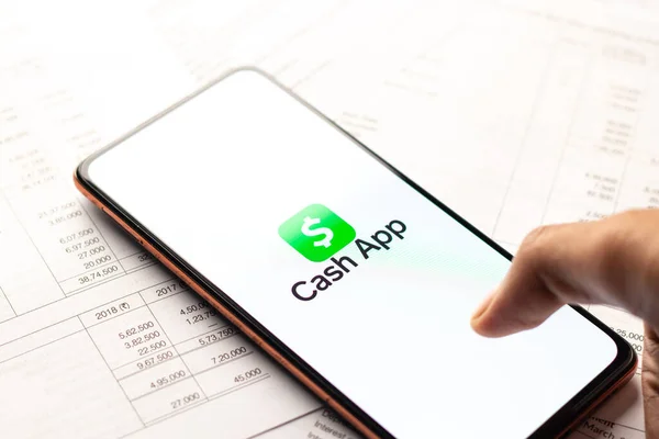 West Bangal Índia Fevereiro 2022 Logotipo Cash App Imagem Estoque — Fotografia de Stock