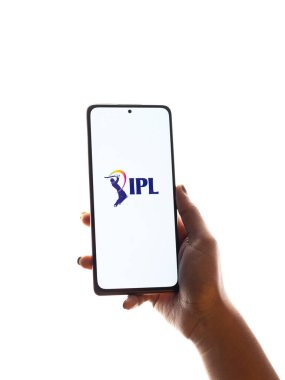 Batı Bangal, Hindistan - 18 Mart 2022: IPL Hindistan 'ın önde gelen lig logosu.