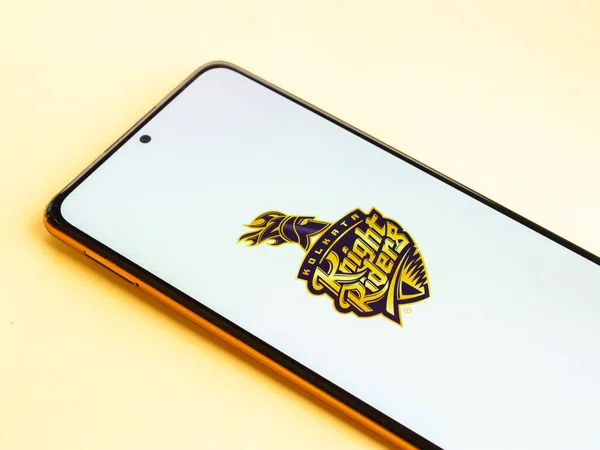 West Bangal Indien März 2022 Kolkata Knight Riders Logo Auf — Stockfoto