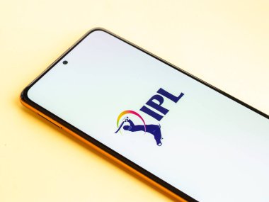 Batı Bangal, Hindistan - 18 Mart 2022: IPL Hindistan 'ın önde gelen lig logosu.
