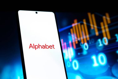 Batı Bangal, Hindistan - 20 Nisan 2022: Telefon ekranı görüntüsünde alfabe logosu.