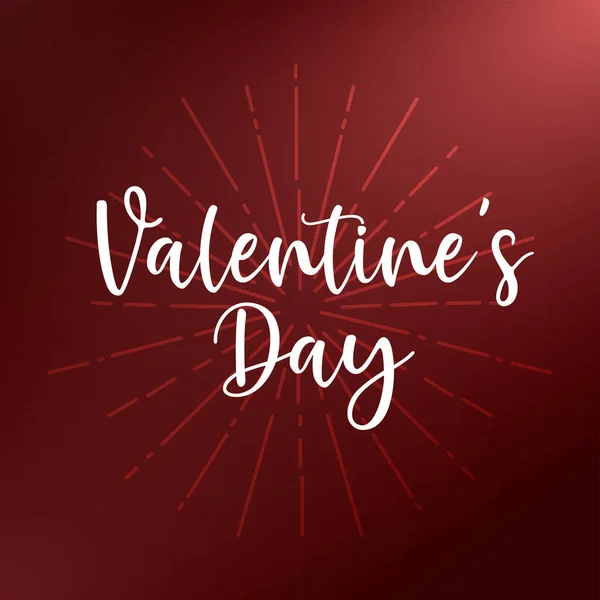 Happy Valentines Day Calligraphy Text Good Use Your Postcard Card — стоковый вектор