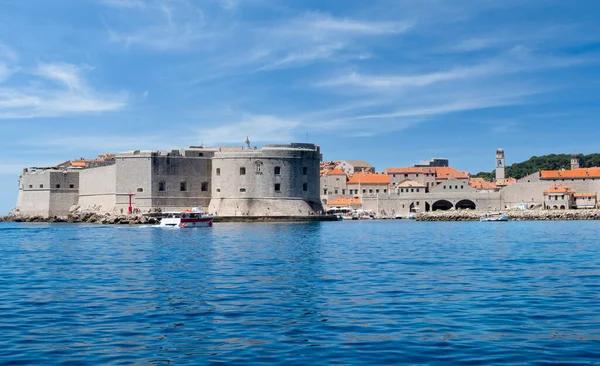 Approaching St. Johns Fort from the Adriatic Sea - Old Town Dubrovnik in Croatia
