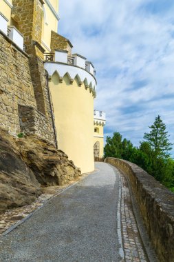 The picturesque uphill path to Trakoscan Castle in Northern Croatia