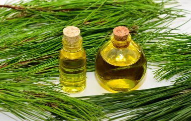 Çam kozalakları ve çam yağı fotoğrafları..