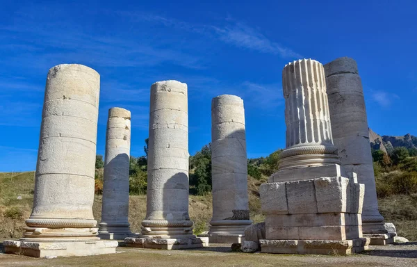 Vistas Históricas Templos Colunas Mármore — Fotografia de Stock