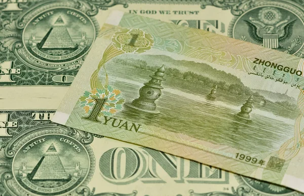 Oktober 2021 Fotos Vom Yuan Und Dem Dollar Foto Für — Stockfoto