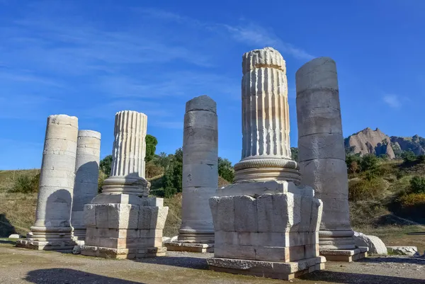 Monuments Historiques Temples Colonnes Marbre — Photo
