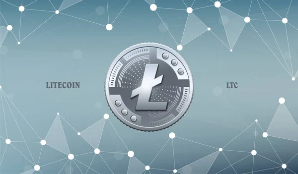 Litecoin虚拟货币图像 — 图库照片