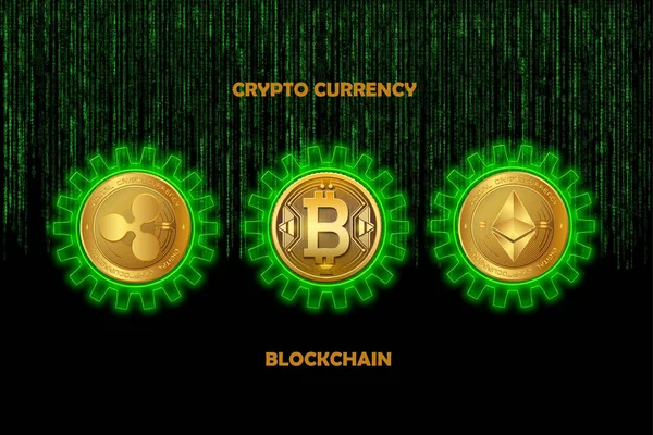 Gambar Bitcoin Virtual Currency Ilustrasi — Stok Foto