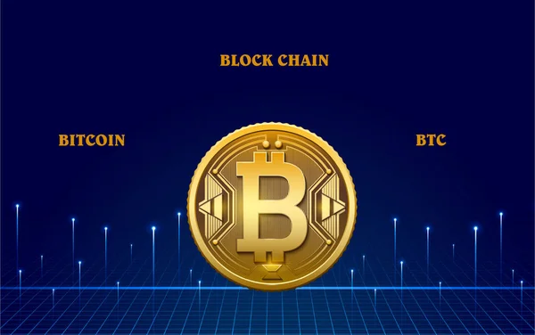 Bitcoin Virtual Currency Images Illustrations — Stock Photo, Image