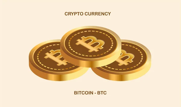 Bitcoin Virtual Currency Images Illustrations — Stock Photo, Image