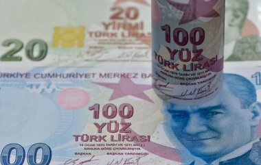 20 Aralık 2021 İzmir, hindi. Türk Lirası 'nın fotoğrafları. Fotoğraf haber amaçlıdır.