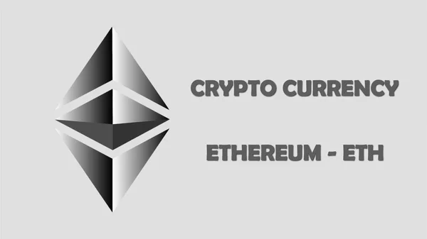 Зображення Віртуальної Валюти Ethereum Ілюстрації — стокове фото