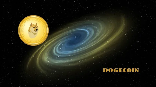 Doge Coin Virtual Currency Images Illustrations — Stock Photo, Image