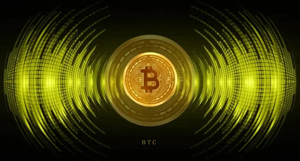 Bitcoin Imagens Moeda Virtual Fundo Digital Ilustrações — Fotografia de Stock