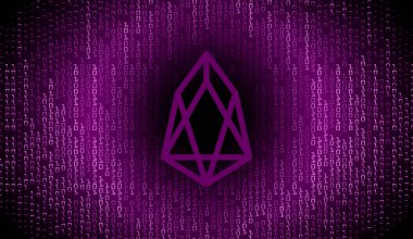 Eos sanal para birimi görüntüleri. 3d illüstrasyon.